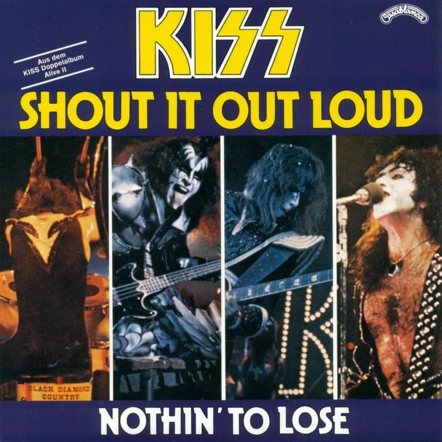 Album cover art for "Shout It Out Loud (Live)" by KISS