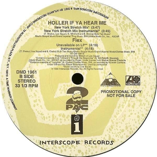 Album cover art for "Flex" by 2Pac & Outlawz