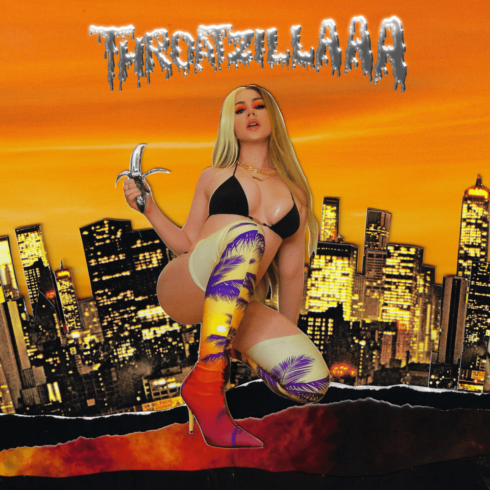 Album cover art for "Throatzillaaa" by Slayyyter