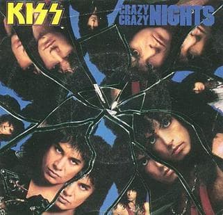 Album cover art for "Crazy Crazy Nights" by KISS