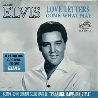 Album cover art for "Love Letters" by Elvis Presley