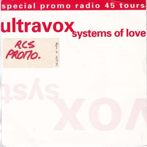 Album cover art for "Systems of Love" by Ultravox