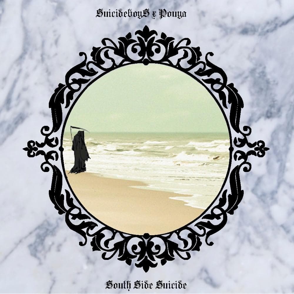 Album cover art for "$outh $ide $uicide" by $uicideboy$ & Pouya