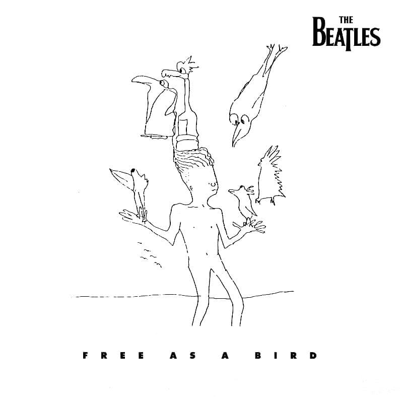 Album cover art for "Free as a Bird" by The Beatles
