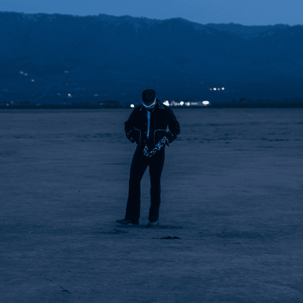 Album cover art for "WHERE SHE GOES" by Bad Bunny