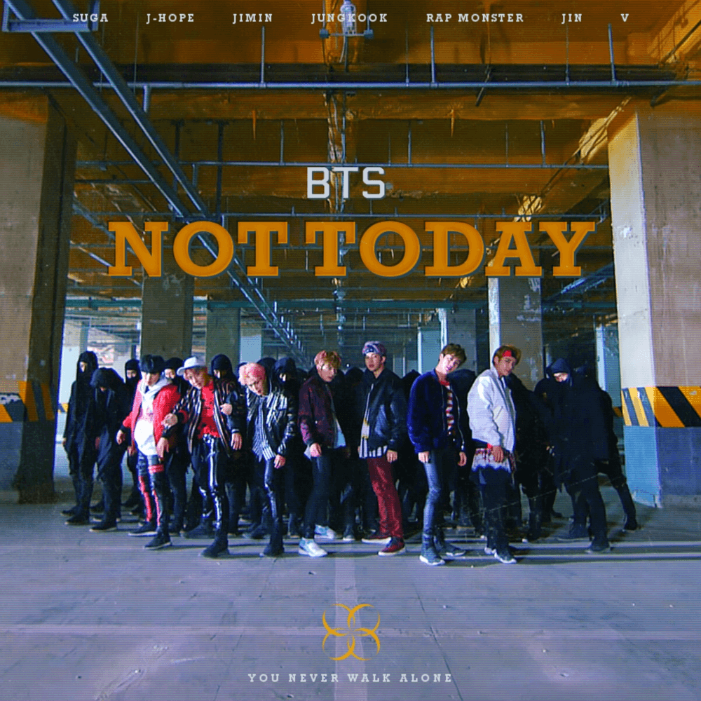 Album cover art for "Not Today" by BTS