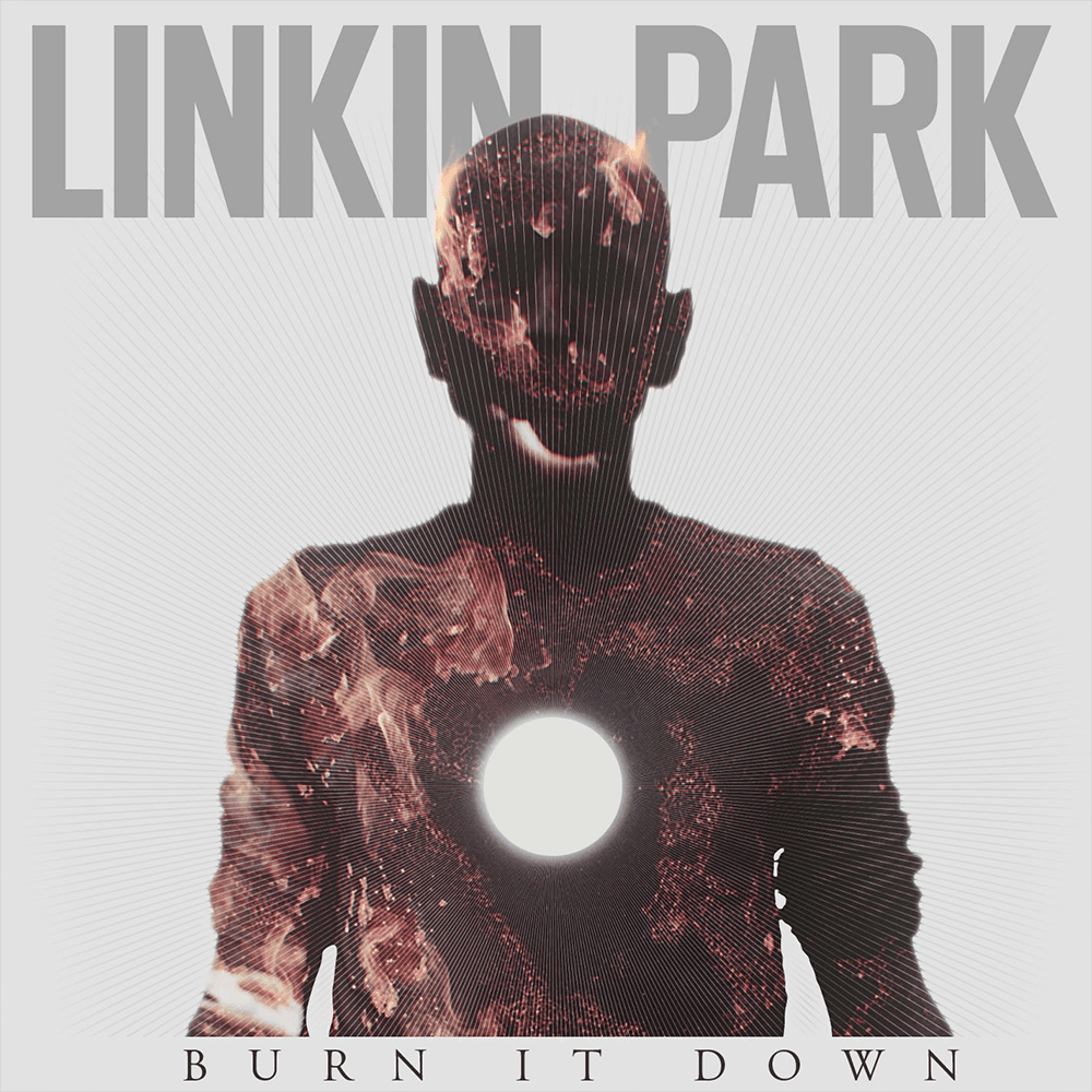 Album cover art for "BURN IT DOWN" by Linkin Park