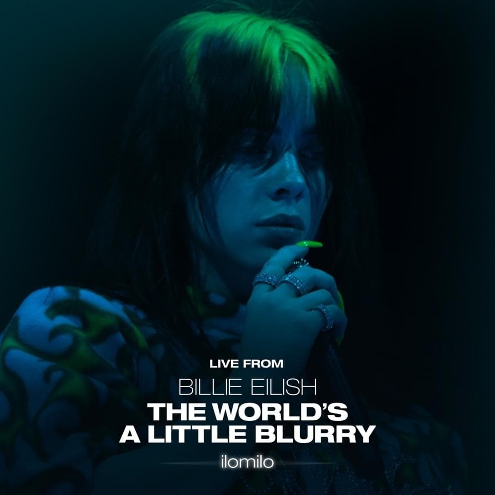 Album cover art for "ilomilo (Live from the Film - Billie Eilish: The World's a Little Blurry)" by Billie Eilish