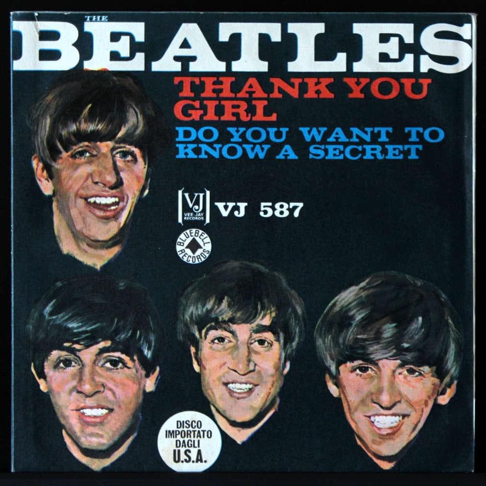 Album cover art for "Thank You Girl" by The Beatles