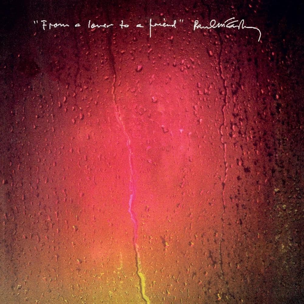 Album cover art for "From a Lover to a Friend" by Paul McCartney