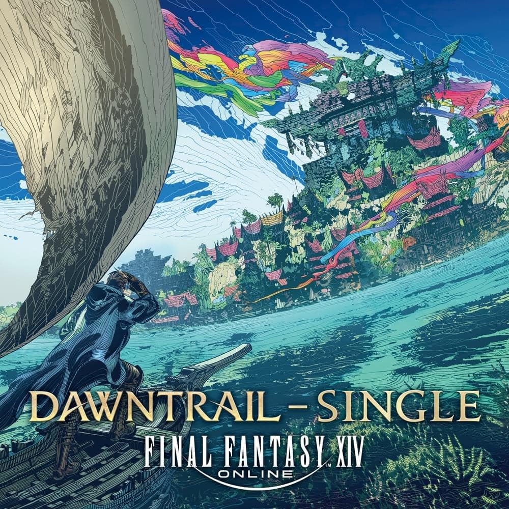 Album cover art for "Dawntrail" by ファイナルファンタジー (Final Fantasy) & Amanda Achen