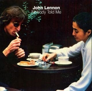 Album cover art for "Nobody Told Me" by John Lennon
