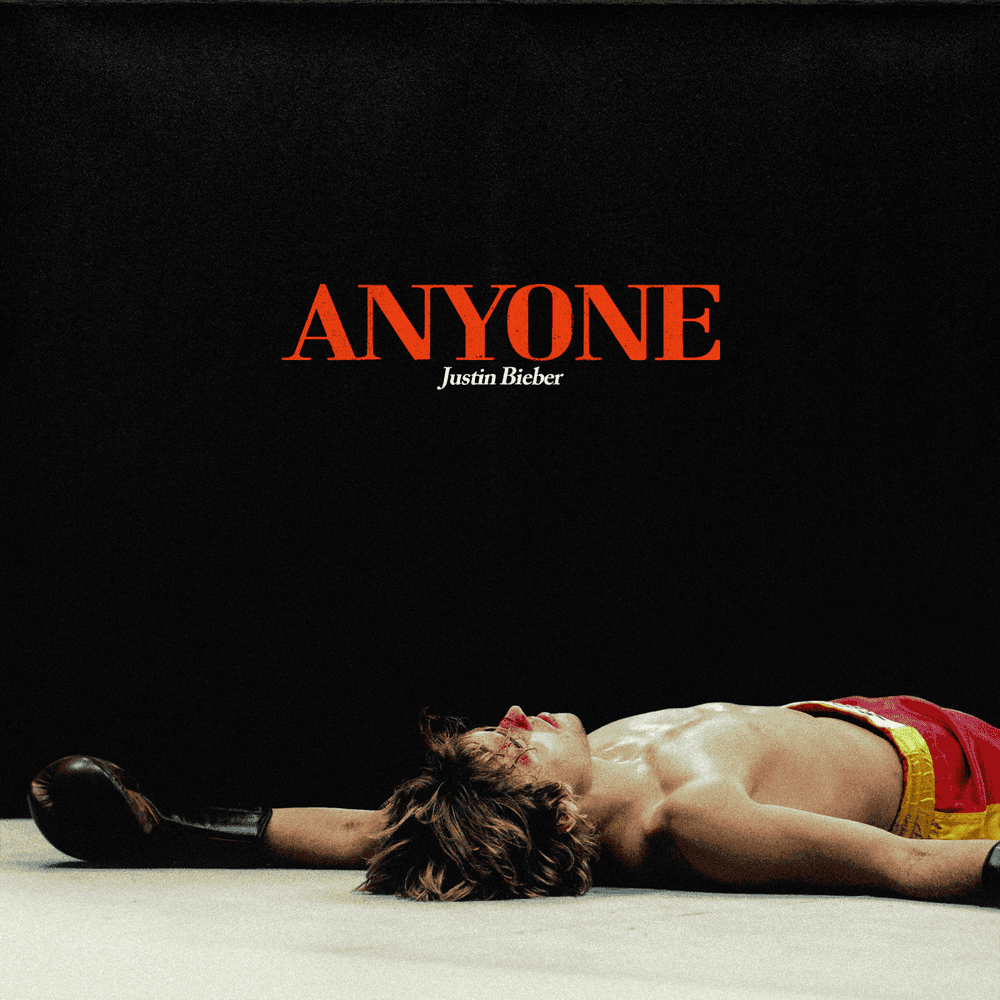 Album cover art for "Anyone" by Justin Bieber