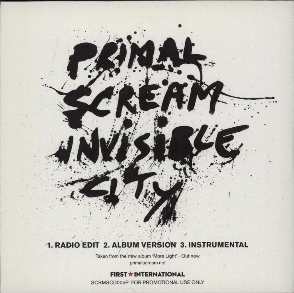 Album cover art for "Invisible City" by Primal Scream