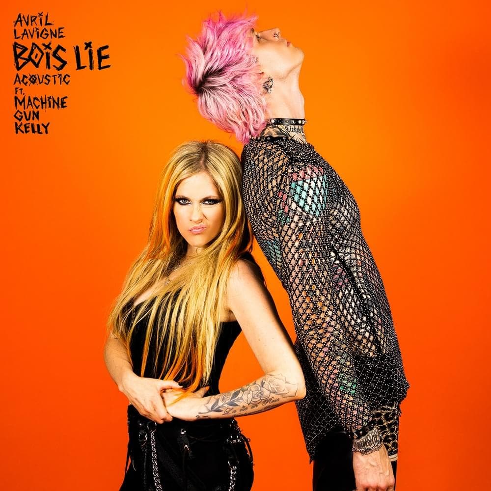 Album cover art for "Bois Lie (Acoustic)" by Avril Lavigne & mgk