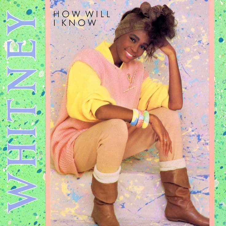 Album cover art for "How Will I Know" by Whitney Houston