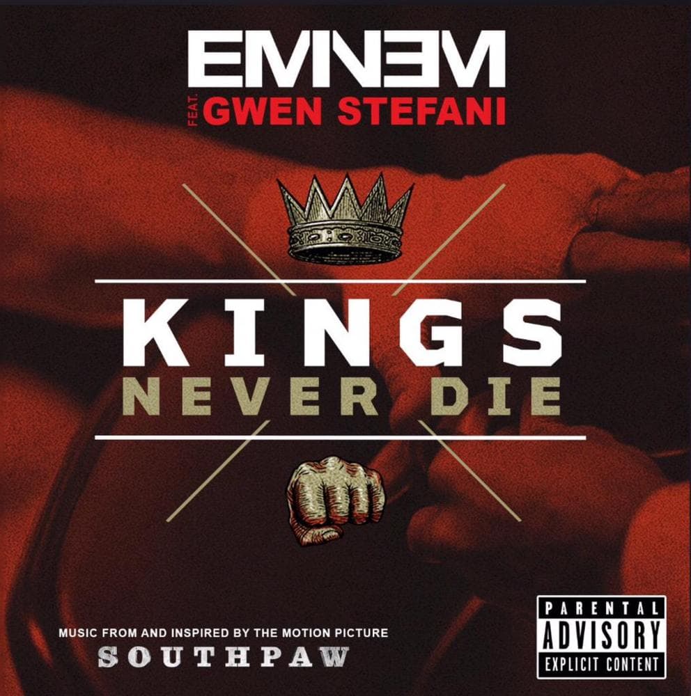 Album cover art for "Kings Never Die" by Eminem & Gwen Stefani