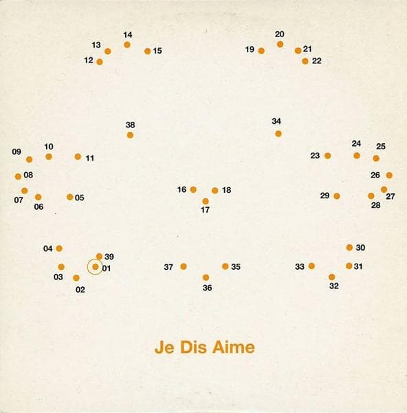 Album cover art for "Je dis aime" by -M- (FRA)