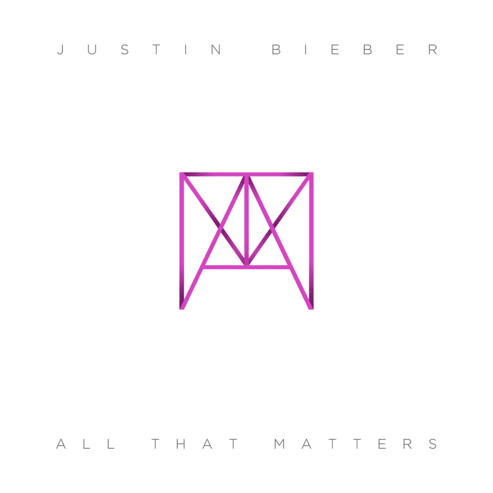 Album cover art for "All That Matters" by Justin Bieber