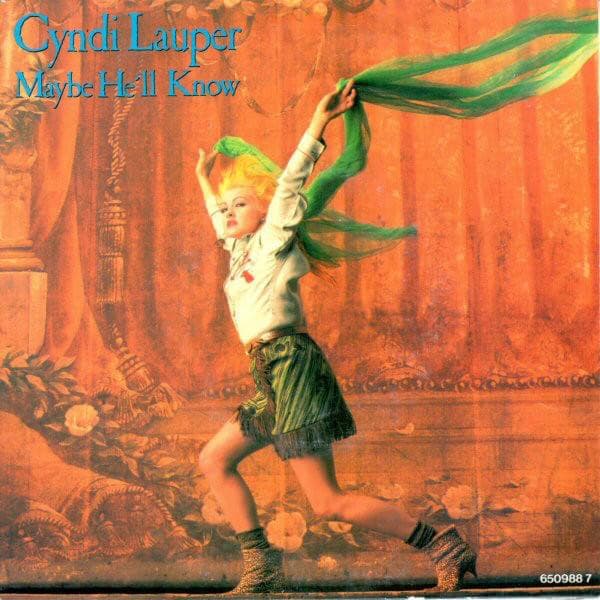 Album cover art for "Maybe He'll Know" by Cyndi Lauper