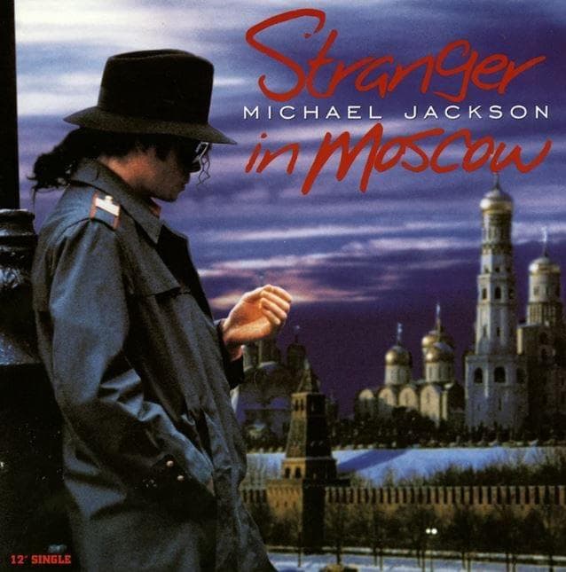 Album cover art for "Stranger in Moscow" by Michael Jackson