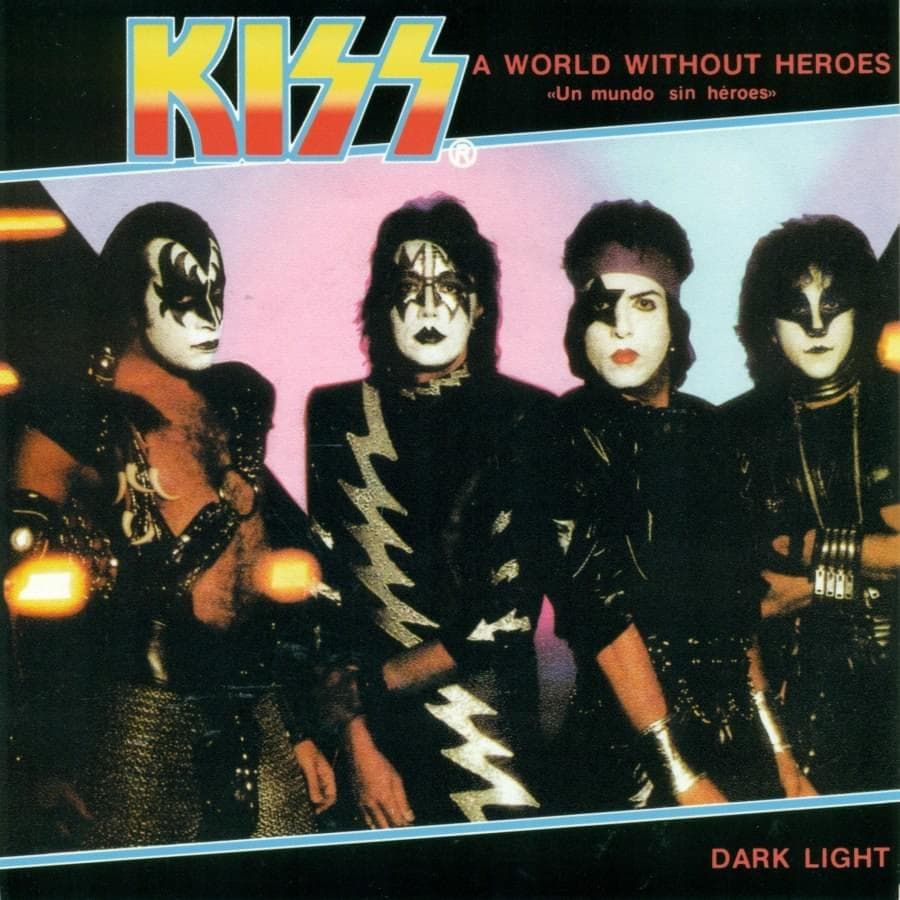 Album cover art for "A World Without Heroes" by KISS