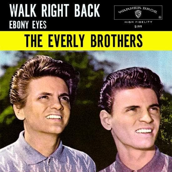 Album cover art for "Ebony Eyes" by ​The Everly Brothers