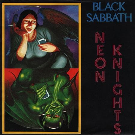 Album cover art for "Neon Knights" by Black Sabbath