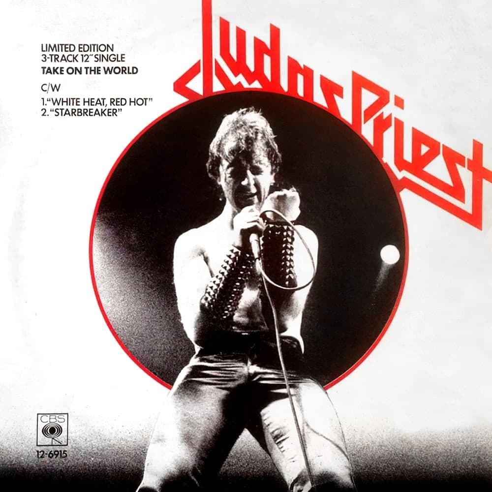 Album cover art for "Take On the World" by Judas Priest