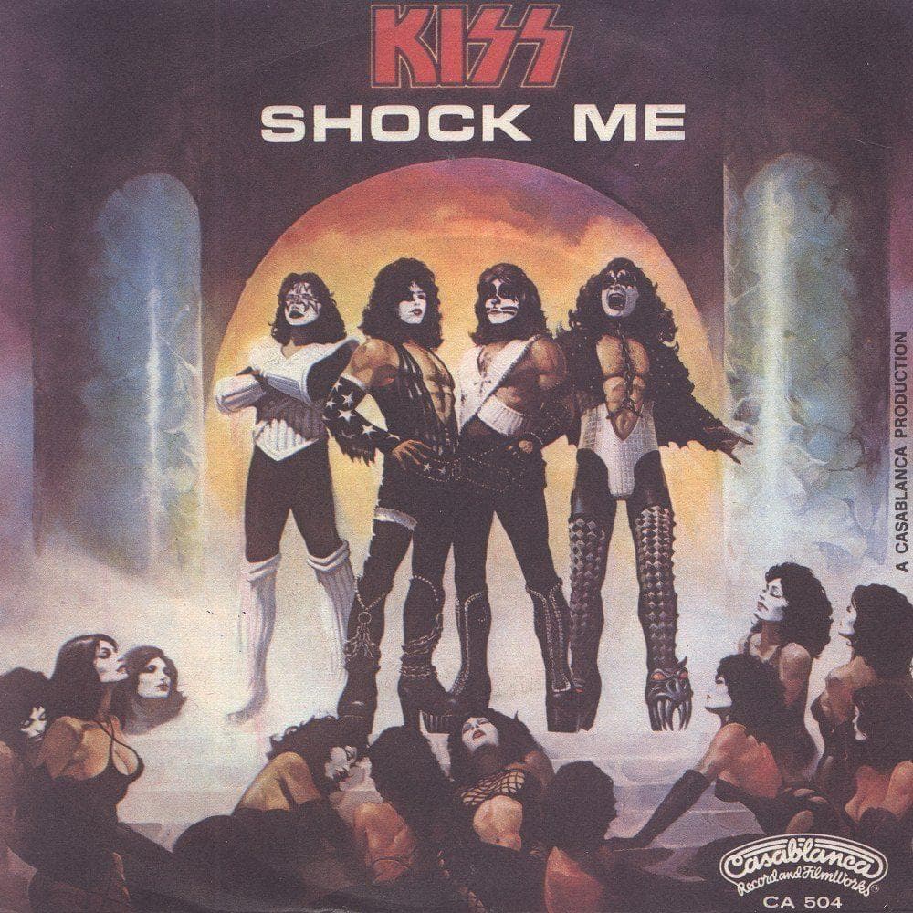 Album cover art for "Shock Me" by KISS