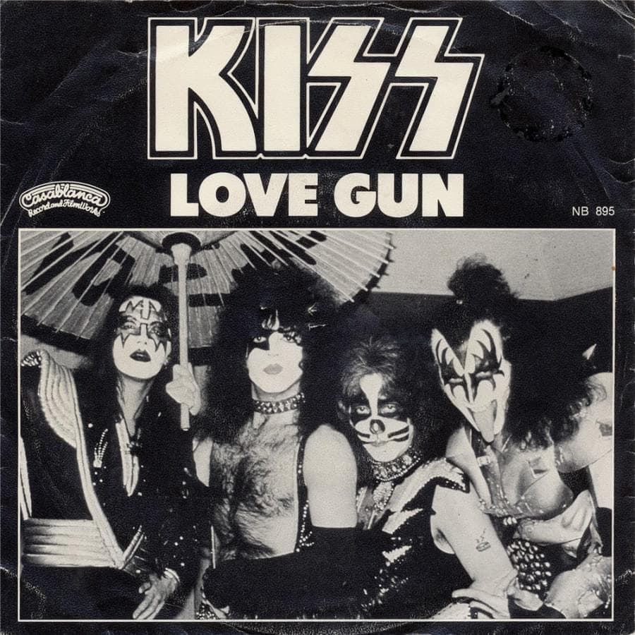 Album cover art for "Love Gun" by KISS