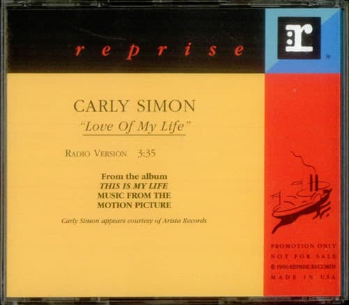 Album cover art for "Love Of My Life" by Carly Simon