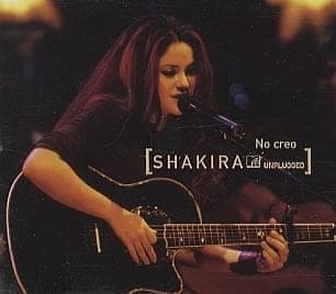 Album cover art for "No Creo (En Vivo)" by Shakira