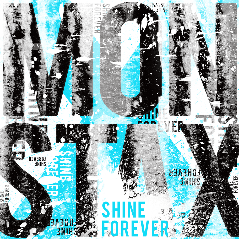 Album cover art for "SHINE FOREVER" by MONSTA X