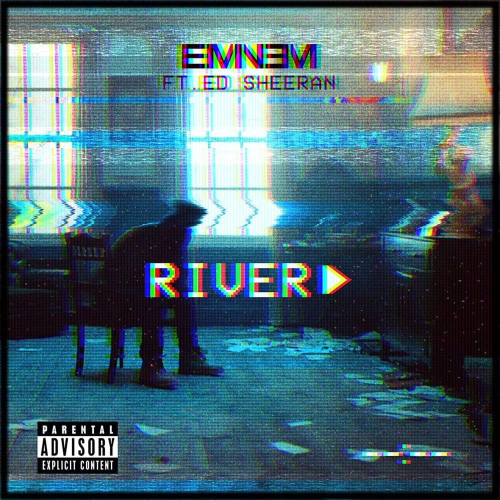 Album cover art for "River" by Eminem & Ed Sheeran