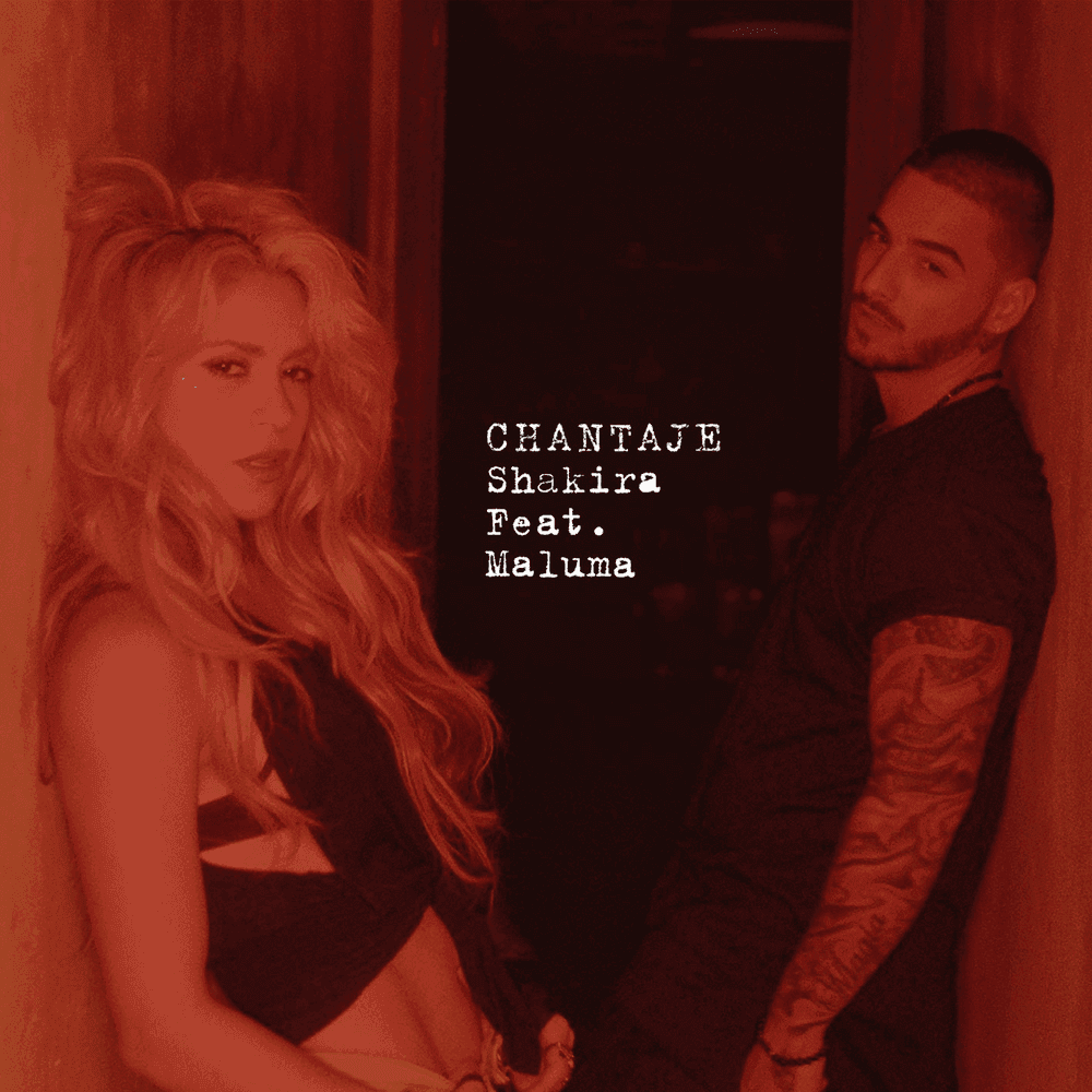 Album cover art for "Chantaje" by Shakira & Maluma