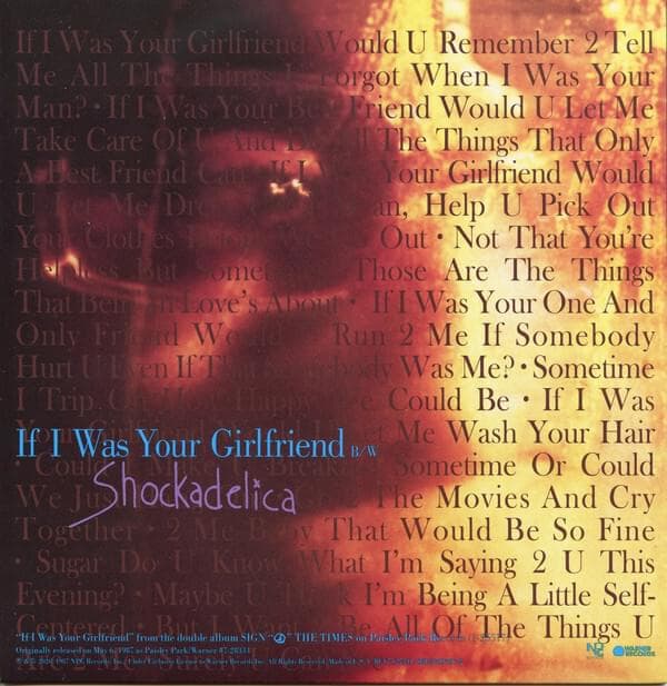 Album cover art for "Shockadelica" by Prince