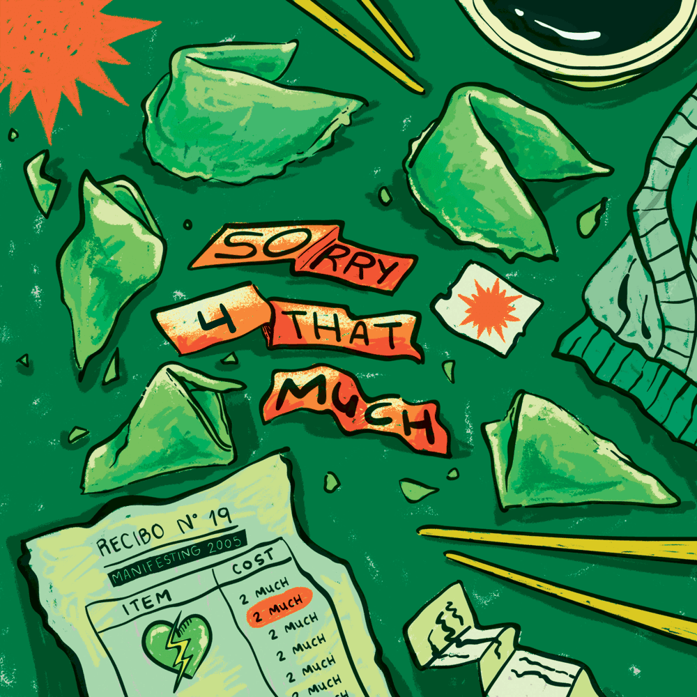 Album cover art for "SORRY 4 THAT MUCH" by Feid