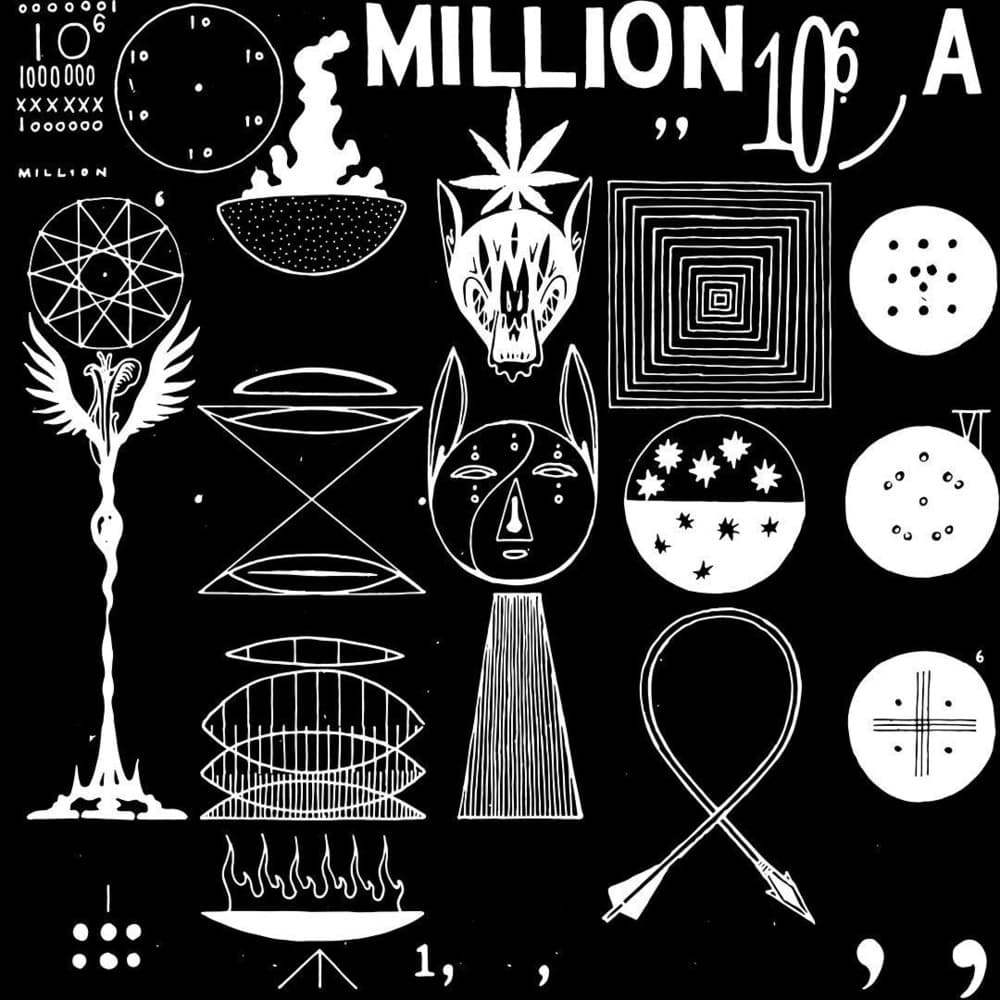 Album cover art for "00000 Million" by Bon Iver
