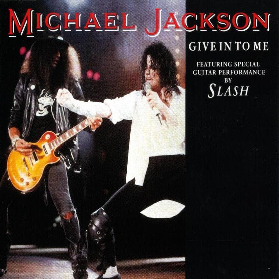 Album cover art for "Give In to Me" by Michael Jackson & Slash