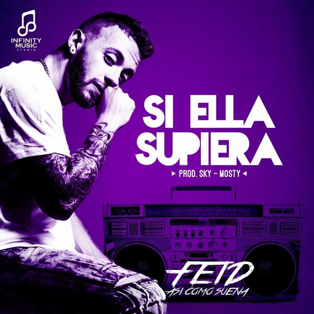 Album cover art for "Si Ella Supiera" by Feid