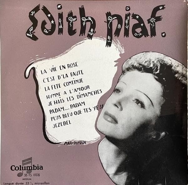 Album cover art for "La fête continue" by Édith Piaf