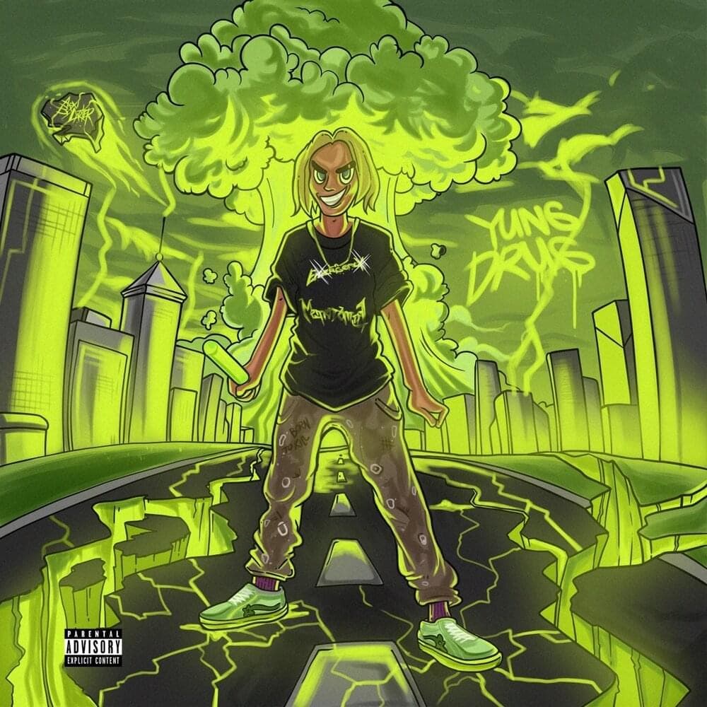 Album cover art for "BLESSED" by Yung Drug