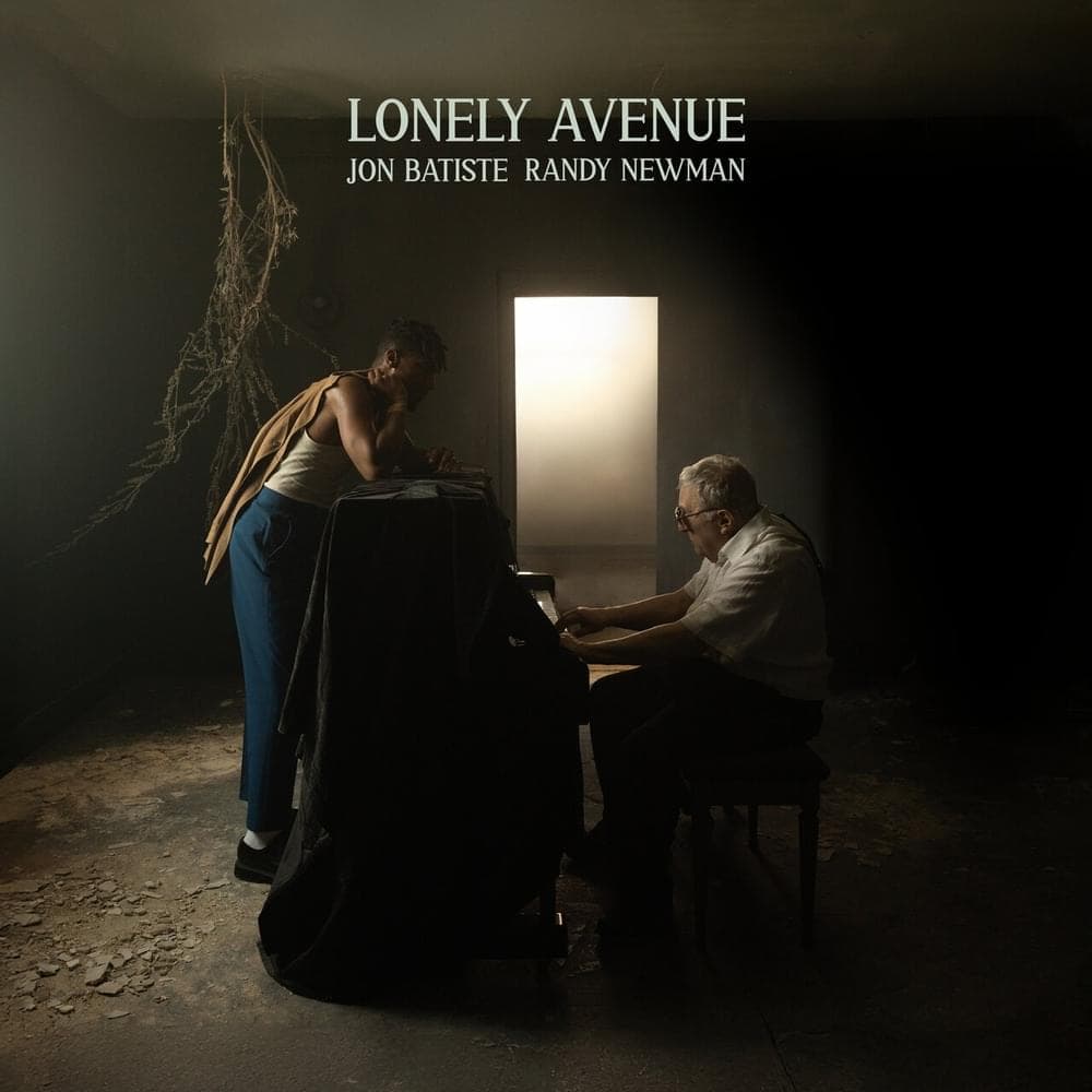 Album cover art for "LONELY AVENUE" by Jon Batiste & Randy Newman