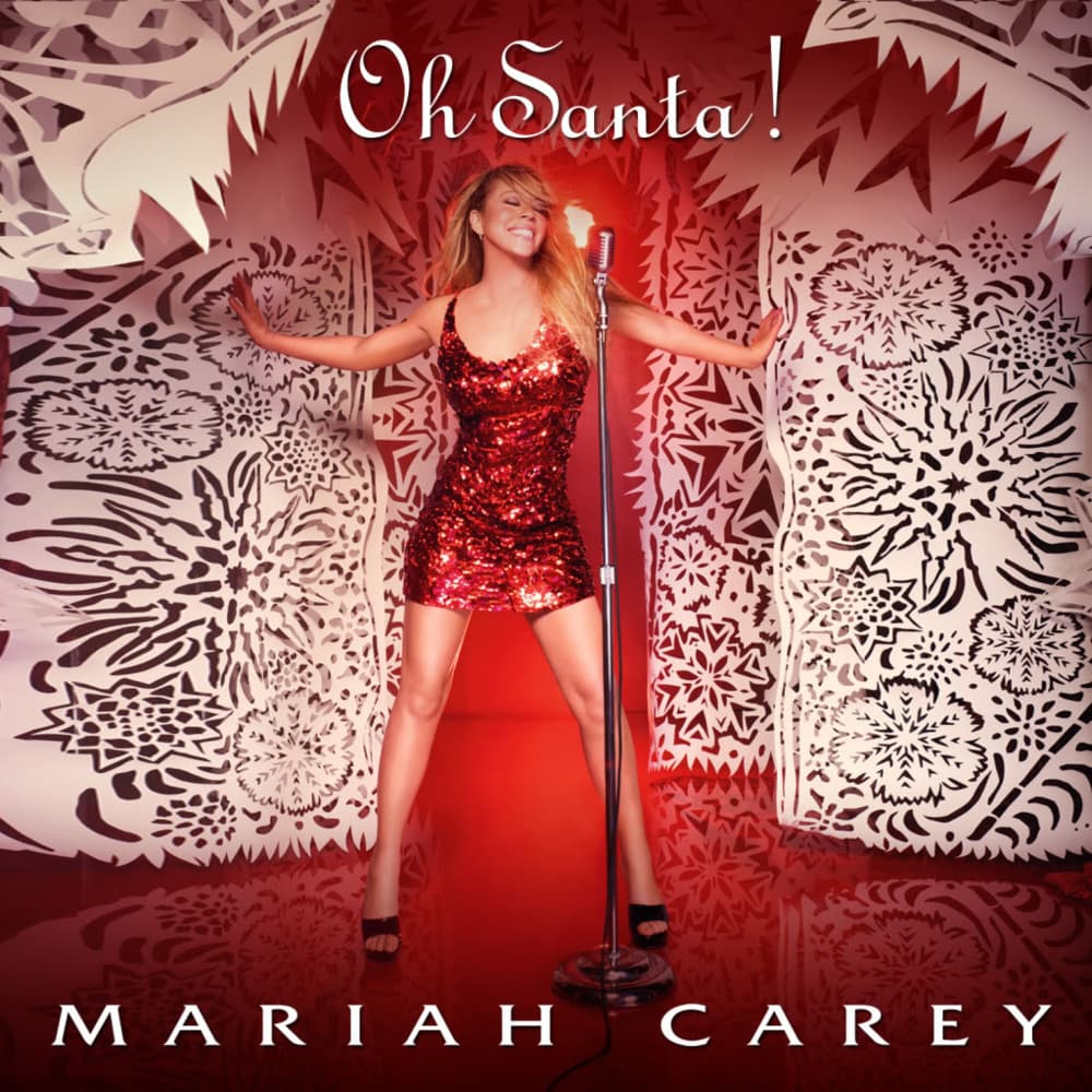Album cover art for "Oh Santa!" by Mariah Carey