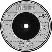 Album cover art for "Am I Going Insane (Radio)" by Black Sabbath