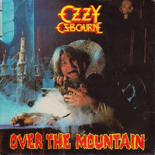 Album cover art for "Over the Mountain" by Ozzy Osbourne