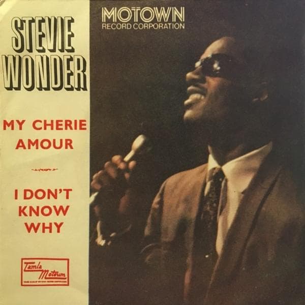 Album cover art for "My Cherie Amour" by Stevie Wonder