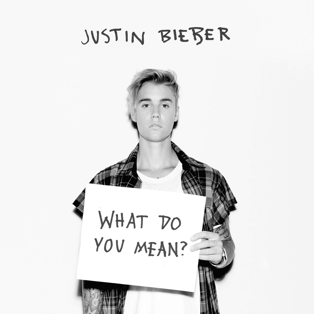 Album cover art for "What Do You Mean?" by Justin Bieber