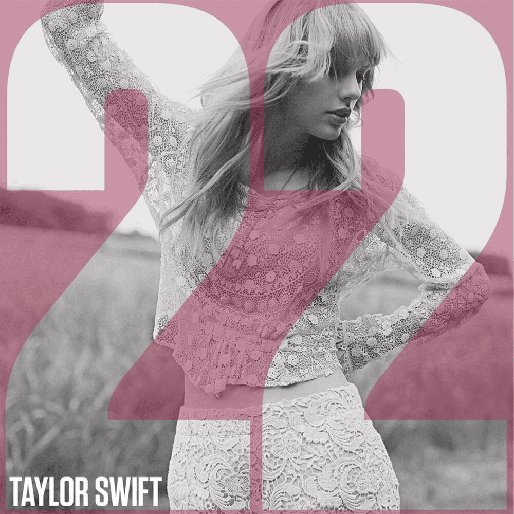 Album cover art for "22" by Taylor Swift